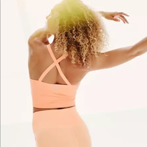 NEW! Free People Good Karma Crop Top - M/L - Peach - $58 retail - Picture 3 of 9